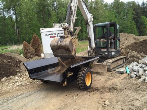 mini excavator dump trailer